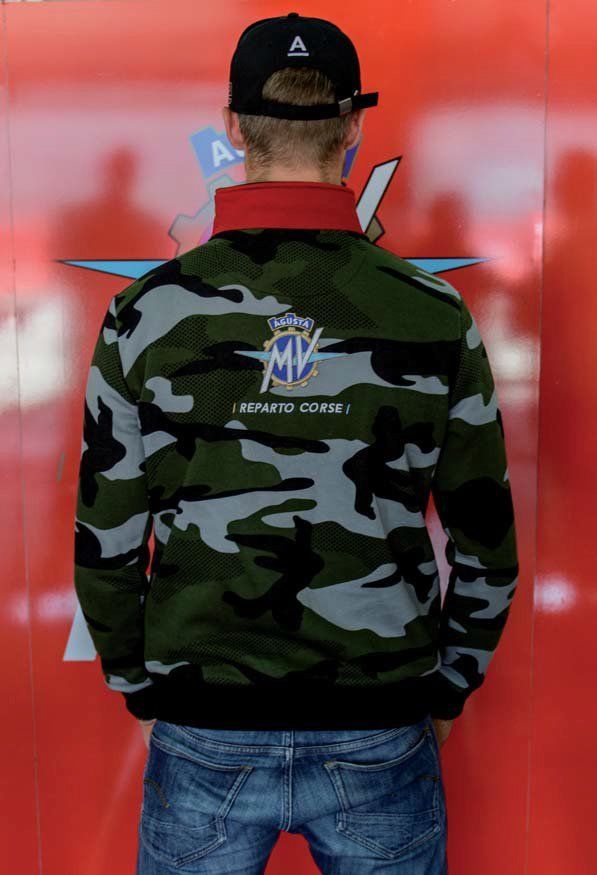 MV Agusta Reparto Corse Official Team Wear - Camoflage Short Zip Pullover