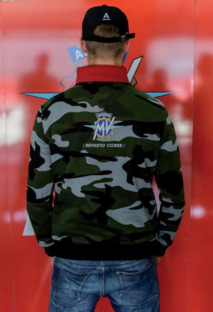 MV Agusta Reparto Corse Official Team Wear - Camoflage Short Zip Pullover