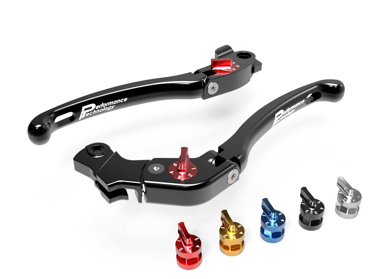 DBK Special Parts (Ducabike) Performance Technology ECO GP1 Folding Lever Set for the Yamaha T-max 500 / 530