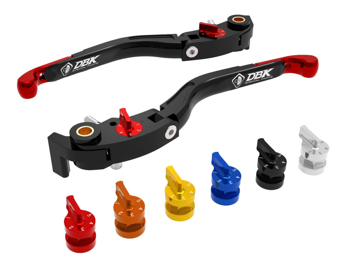 DBK Special Parts (Ducabike) Performance Technology ECO GP2 Folding Lever Set for Ducati with Brembo Self Purging Radial Masters