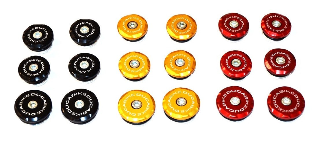 DBK Special Parts (Ducabike) Frame Plug Kit for the Ducati Hypermotard 950 / 950SP