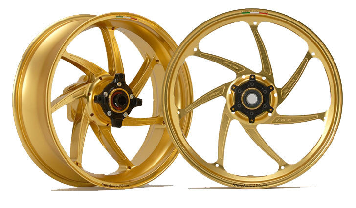 MARCHESINI - M7R - GENESI - FORGED MAGNESIUM WHEELSET: BMW S1000RR and M1000RR - Forged / Carbon Wheel Replacement