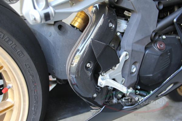 CARBONVANI - MV AGUSTA F4 CARBON FIBER EXHAUST COLLECTOR GUARD (2010+)
