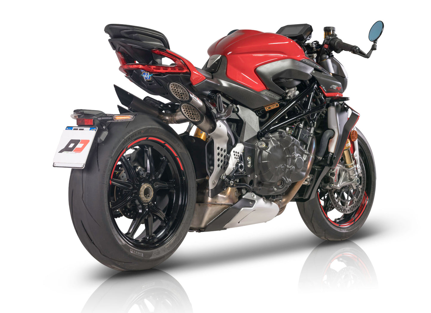 QD Exhaust Power Gun Muffler Set - MV Agusta Brutale 1000 / 1000RR