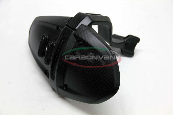 CARBONVANI - MV AGUSTA BRUTALE 675 / 800 CARBON FIBER LICENCE PLATE HOLDER WITH ARM COVER KIT FOR U.S.A