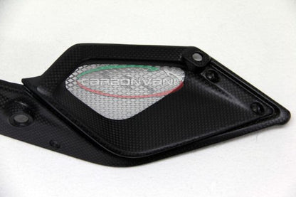 CARBONVANI - MV AGUSTA RIVALE CARBON FIBER RIGHT FUEL TANK INSIDE PANEL WITH MESH
