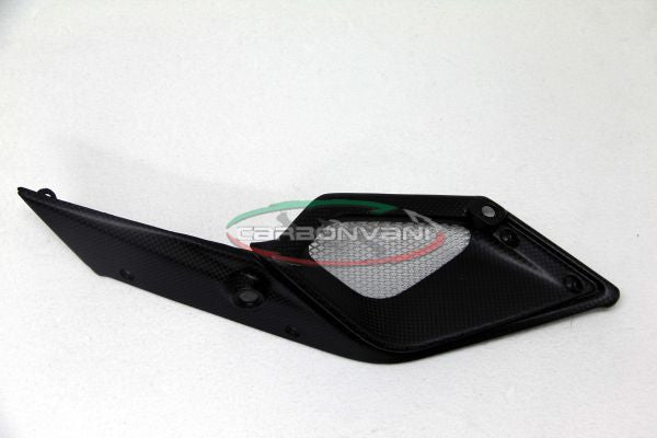 CARBONVANI - MV AGUSTA RIVALE CARBON FIBER RIGHT FUEL TANK INSIDE PANEL WITH MESH