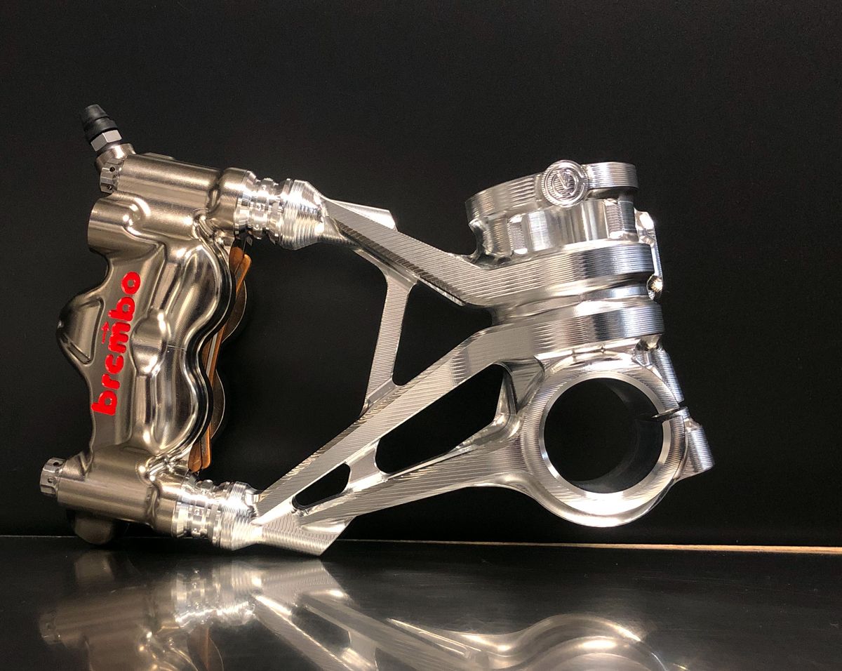 Motocorse 108mm (SBK Style) Billet Fork Lowers (Caliper mounts) for Ducati Multistrada V4 Pikes Peak / RS
