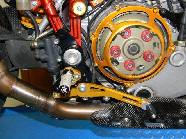 DBK Special Parts (Ducabike) Adjustable Rearsets for the Ducati Hypermotard 796/1100 and Multistrada 620/1000/1100