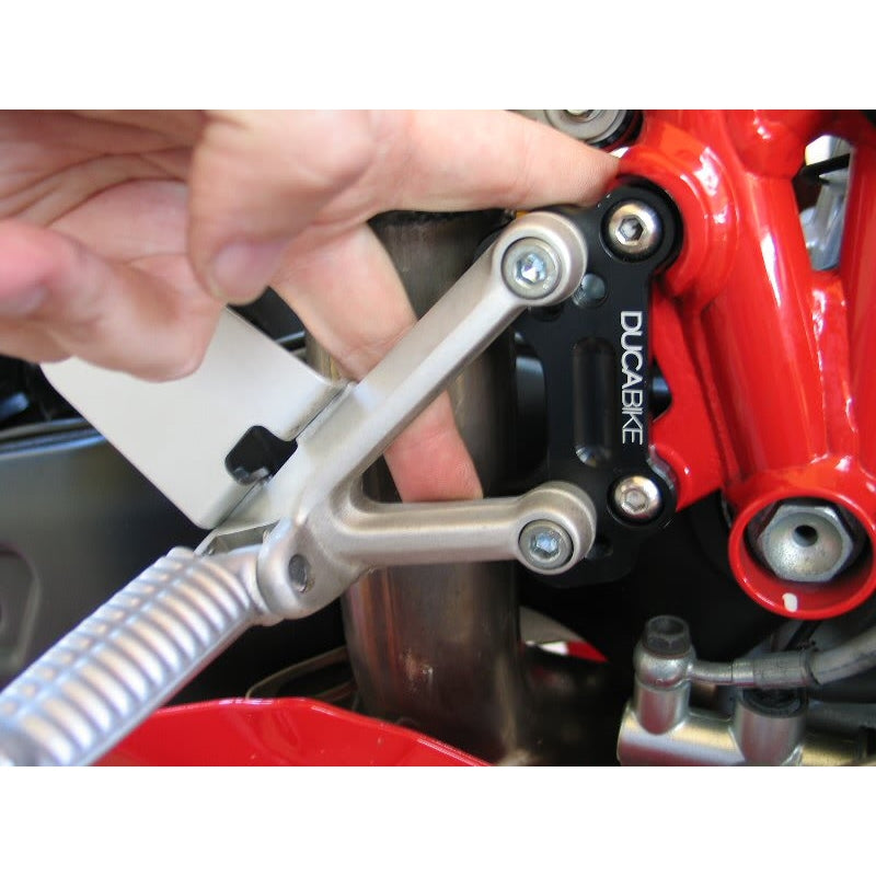 DBK Special Parts (Ducabike) Adjustable Rearset Supports for the Ducati 749/999