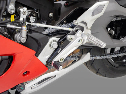 DBK Special Parts (Ducabike) Adjustable Rearset Supports for the Ducati Panigale V2 (2025+)
