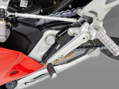 DBK Special Parts (Ducabike) Adjustable Rearset Supports for the Ducati Panigale V2 (2025+)
