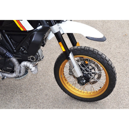 DBK Special Parts (Ducabike) Aluminum Fork Protectors for the Ducati Scrambler Desert Sled