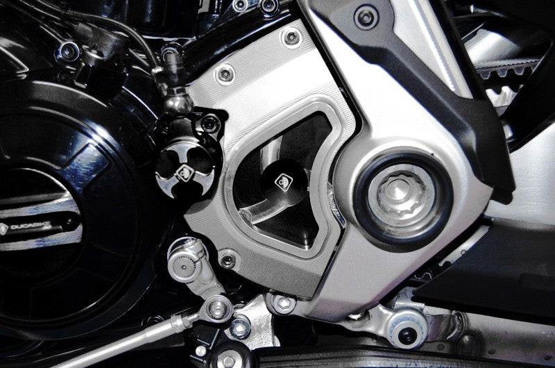 DBK Special Parts (Ducabike) Billet and Plexiglas Front Pulley Cover for the XDiavel