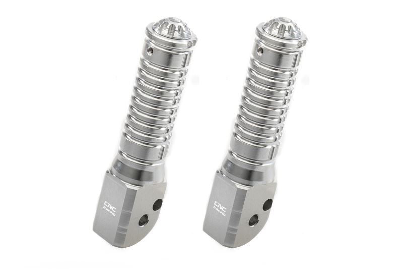 CNC Racing Solid Round Folding Passenger Footpeg Kit for Ducati Scrambler