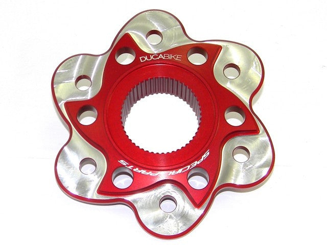 DBK Special Parts (Ducabike) Contrast Cut 6 Hole Rear Sprocket Hub Flange Carrier for Most Large hub Ducati