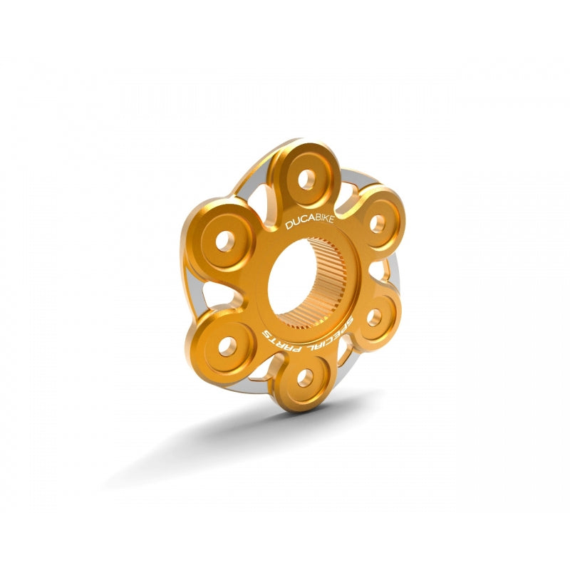 DBK Special Parts (Ducabike) Contrast Cut 6 Hole Rear Sprocket Hub Flange Carrier for the Ducati Panigale / Streetfighter V4 (18-24)