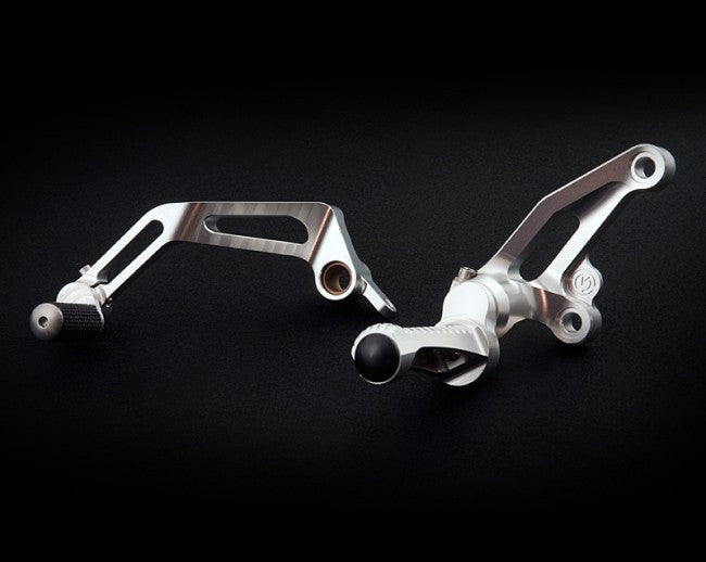 Motocorse Billet Aluminum Rearsets with Titanium Hardware for Ducati Streetfighter 1098 & 848
