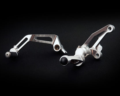 Motocorse Billet Aluminum Rearsets with Titanium Hardware for Ducati Streetfighter 1098 & 848