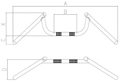 Domino CONDOR Vintage Style Steel Clubman Handlebar