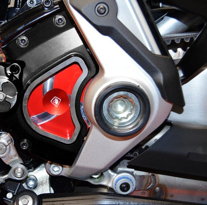 DBK Special Parts (Ducabike) Contrast Cut Billet Front Pulley Cap for the XDiavel