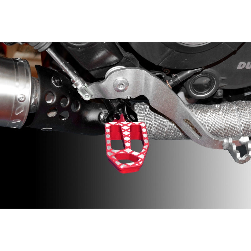 DBK Special Parts (Ducabike) "ADVENTURE" Footpegs for Ducati Hypermotard 939 & Scrambler Desert Sled