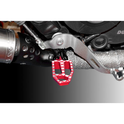 DBK Special Parts (Ducabike) "ADVENTURE" Footpegs for Ducati Hypermotard 939 & Scrambler Desert Sled