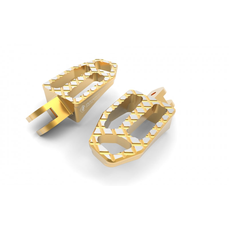 DBK Special Parts (Ducabike) "ADVENTURE" Footpegs for Ducati Hypermotard 939 & Scrambler Desert Sled