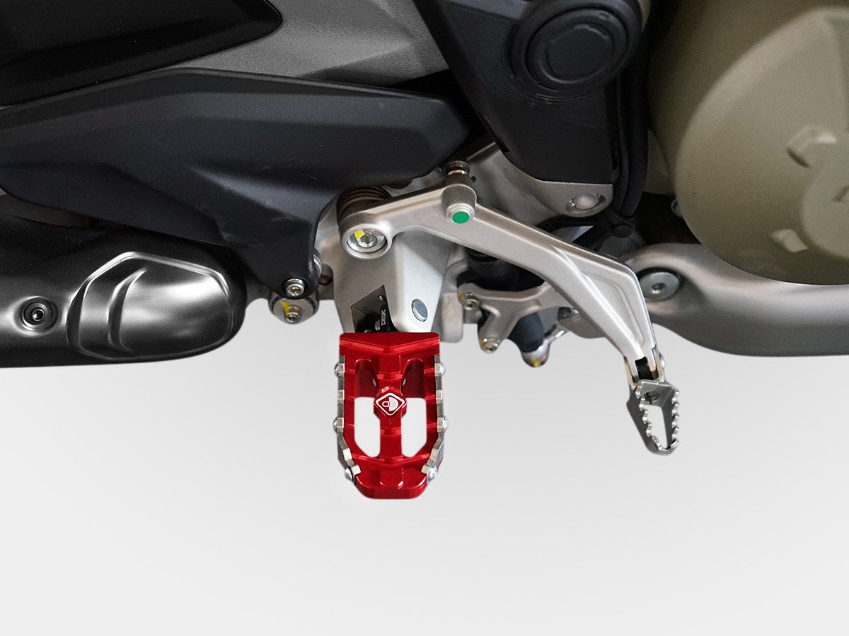 DBK Special Parts (Ducabike) "OFF ROAD" Adjustable Rider/Passenger Footpegs for Ducati