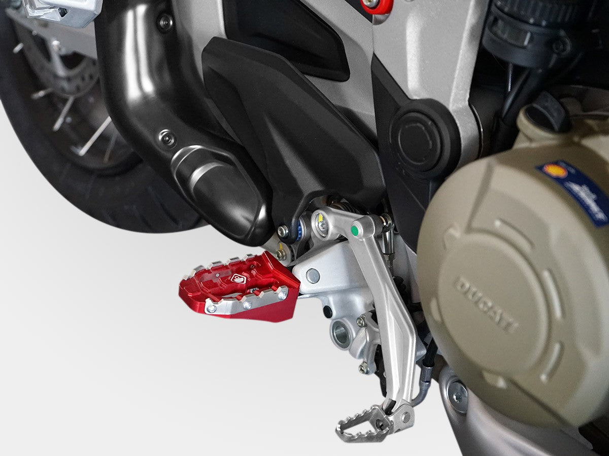 DBK Special Parts (Ducabike) "OFF ROAD" Adjustable Rider/Passenger Footpegs for Ducati