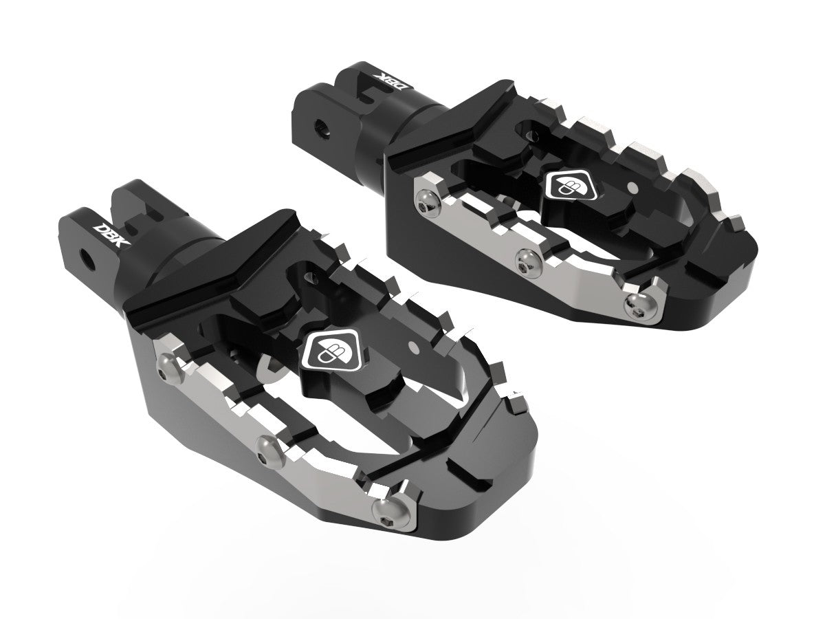DBK Special Parts (Ducabike) "OFF ROAD" Adjustable Rider/Passenger Footpegs for Ducati
