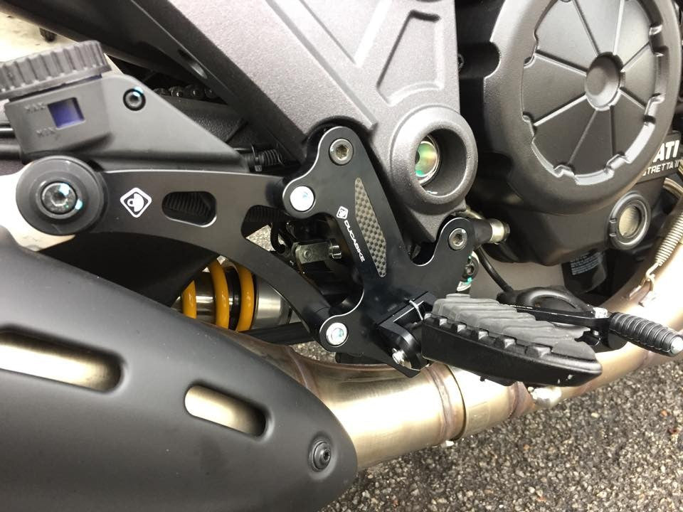 DBK Special Parts (Ducabike) Adjustable Rearsets for the Ducati Diavel