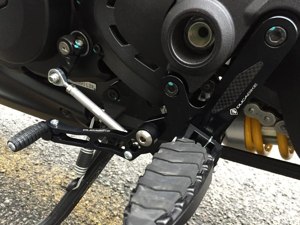 DBK Special Parts (Ducabike) Adjustable Rearsets for the Ducati Diavel