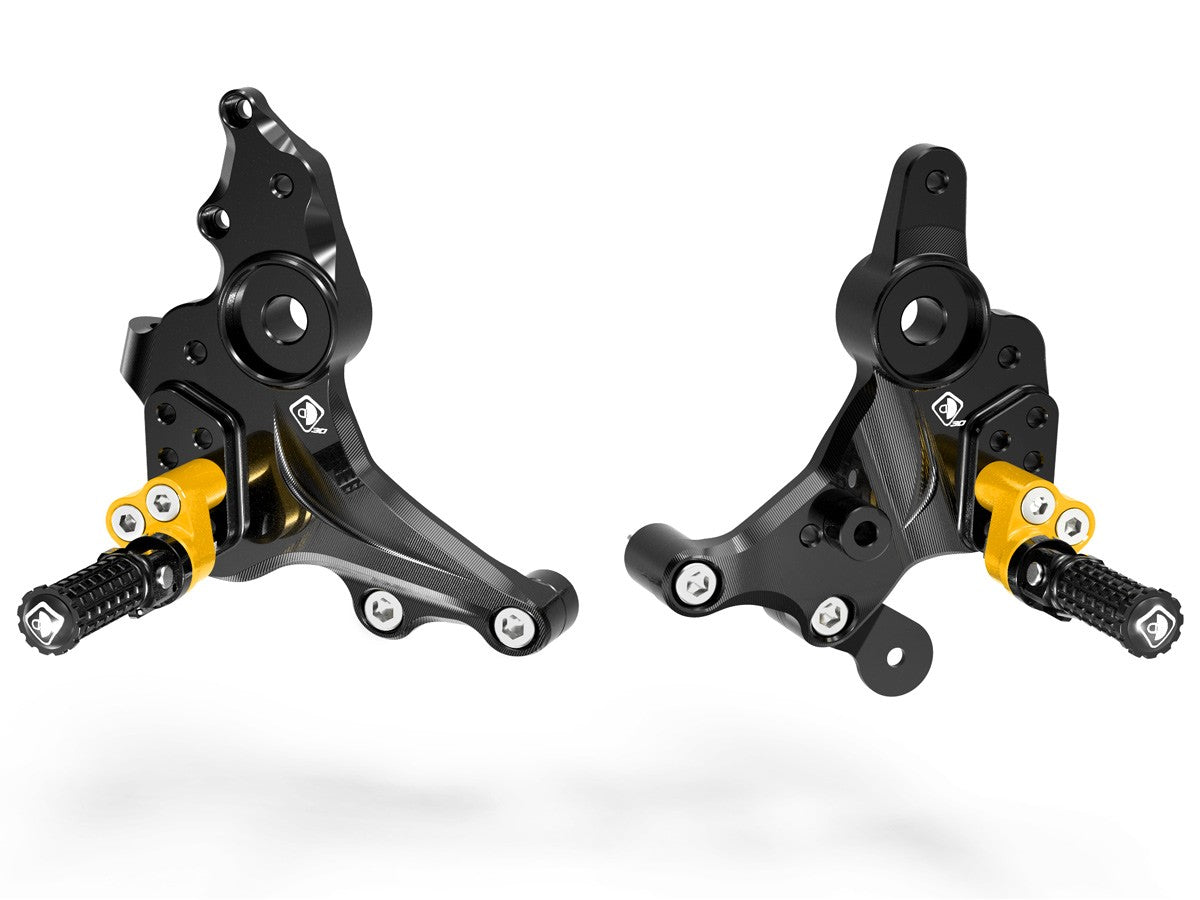 DBK Special Parts (Ducabike) Adjustable Modular Rearsets for the Ducati Monster 937