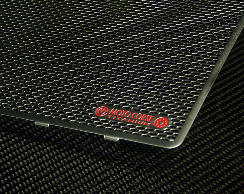 Motocorse Titanium Radiator and Oil Cooler Guards for the Ducati 1198/1098/848