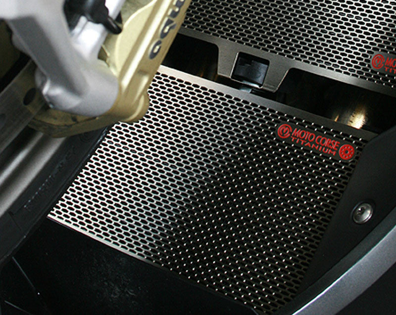 Motocorse Titanium Radiator and Oil Cooler Guards for BMW S1000RR/R  HP4  S1000XR