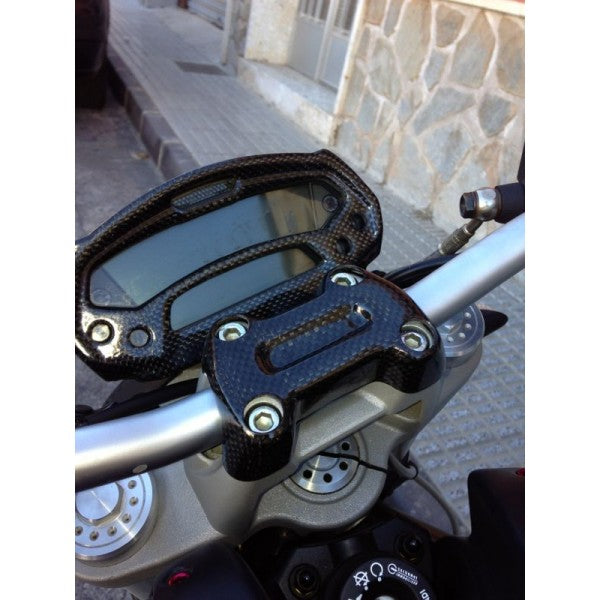 Carbon4us Carbon Fiber Handlebar Clamp Cover for Ducati Monster 696 / 796 / 1100