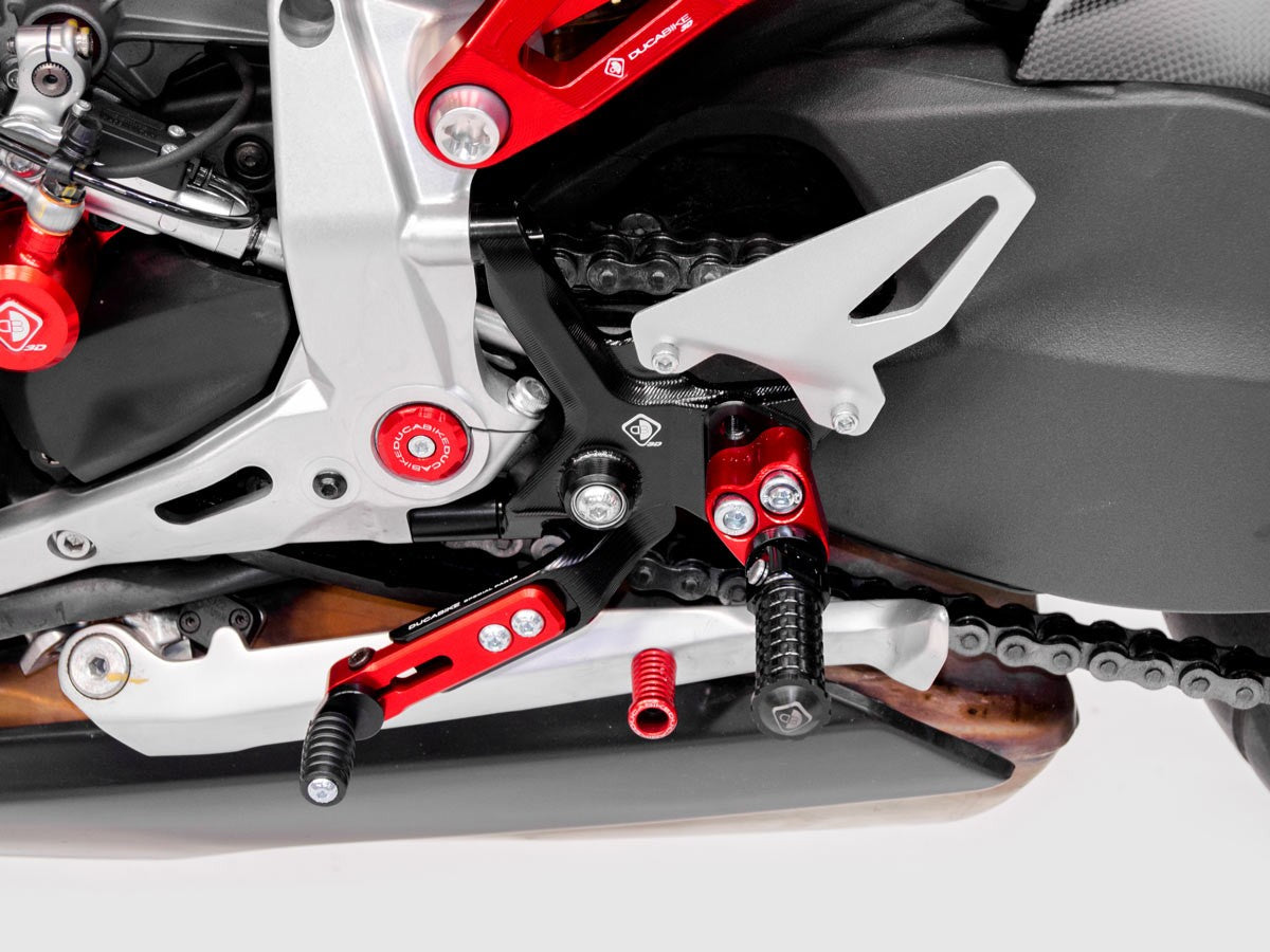DBK Special Parts (Ducabike) Adjustable Rearsets for the Ducati Streetfighter V2