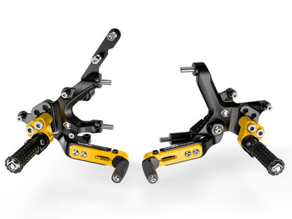 DBK Special Parts (Ducabike) Adjustable Rearsets for the Ducati Streetfighter V2