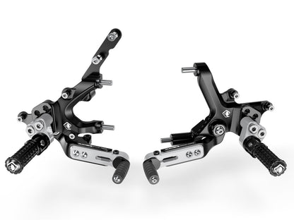 DBK Special Parts (Ducabike) Adjustable Rearsets for the Ducati Streetfighter V2