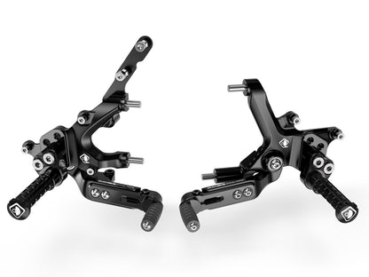 DBK Special Parts (Ducabike) Adjustable Rearsets for the Ducati Streetfighter V2