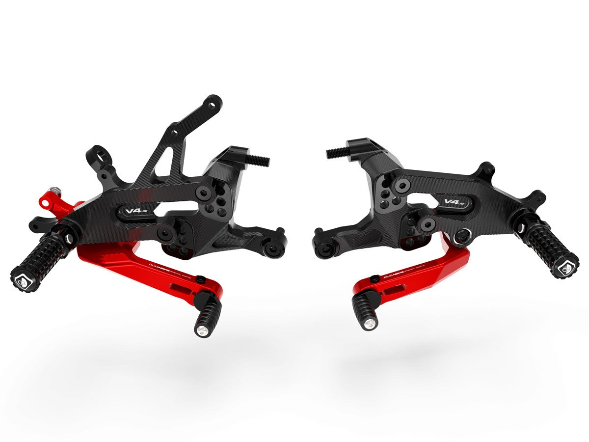 DBK Special Parts (Ducabike) Type 1 Adjustable Rearsets for the Ducati Streetfighter V4 / S