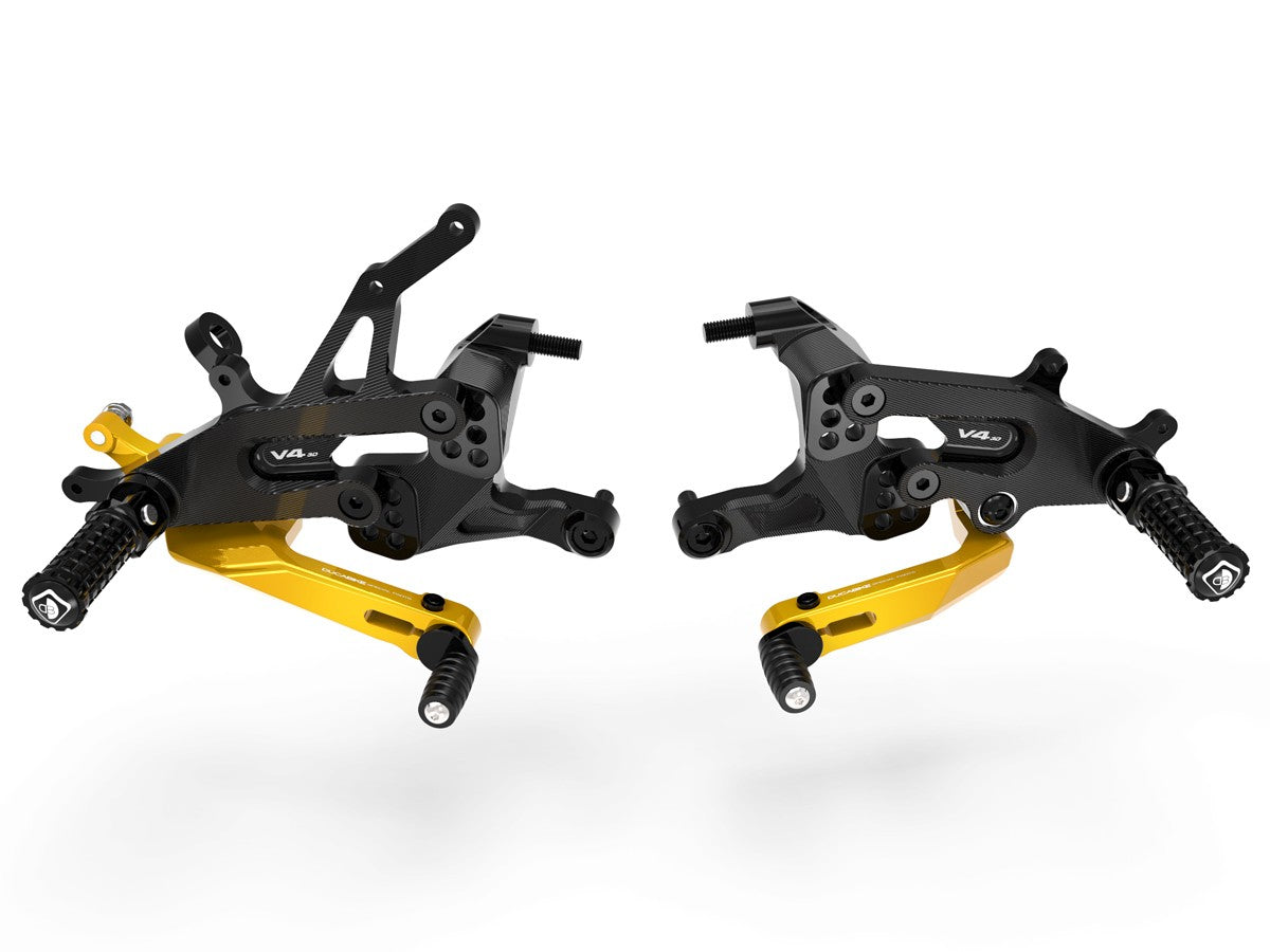 DBK Special Parts (Ducabike) Type 1 Adjustable Rearsets for the Ducati Streetfighter V4 / S