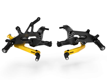 DBK Special Parts (Ducabike) Type 1 Adjustable Rearsets for the Ducati Streetfighter V4 / S