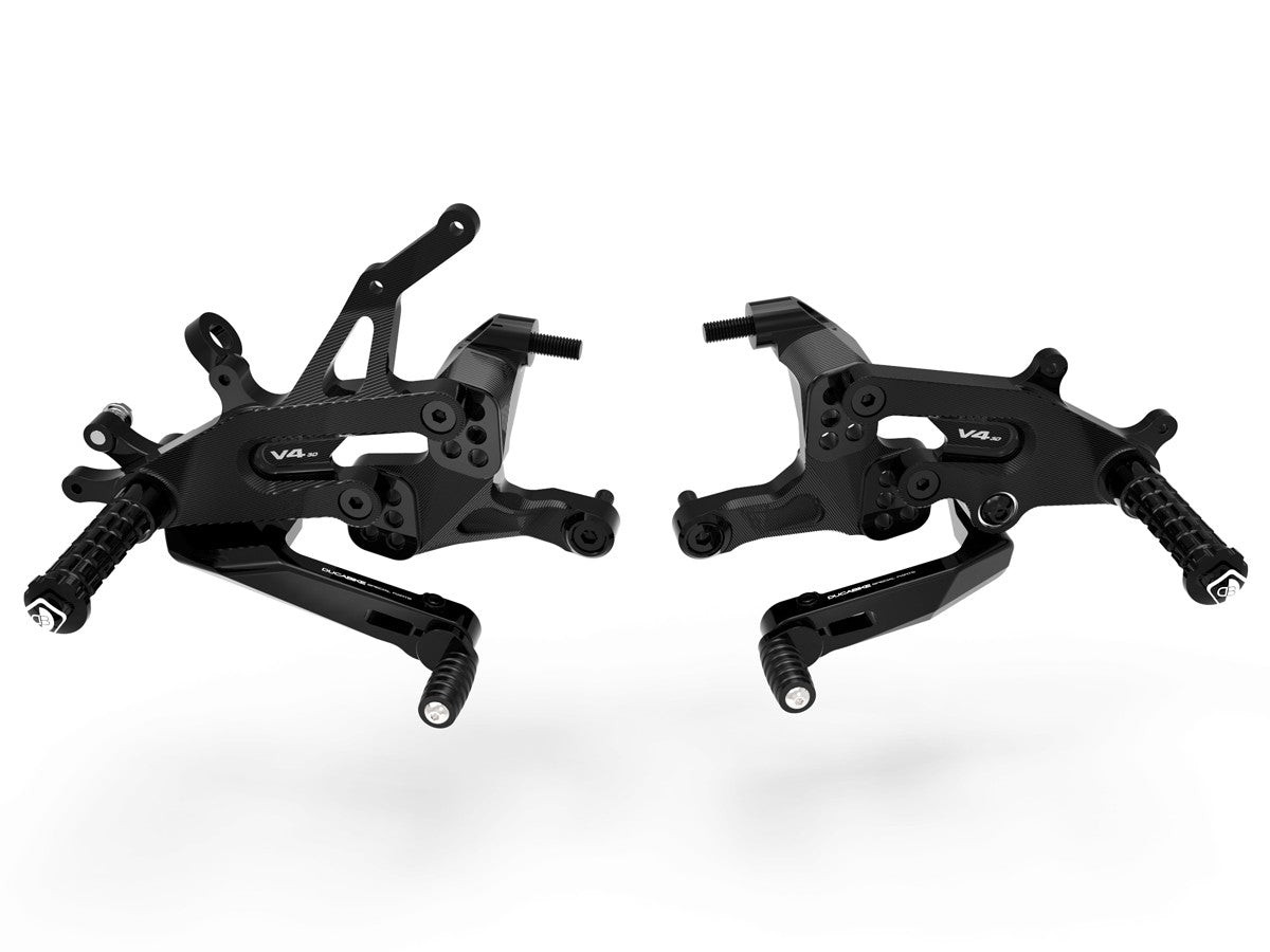 DBK Special Parts (Ducabike) Type 1 Adjustable Rearsets for the Ducati Streetfighter V4 / S