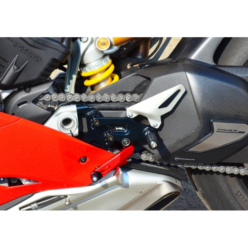 DBK Special Parts (Ducabike) Type 1 Adjustable Rearsets for the Ducati Panigale V4 / S / Speciale (18-24)