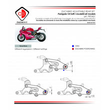 DBK Special Parts (Ducabike) Type 1 Adjustable Rearsets for the Ducati Panigale V4 / S / Speciale (18-24)