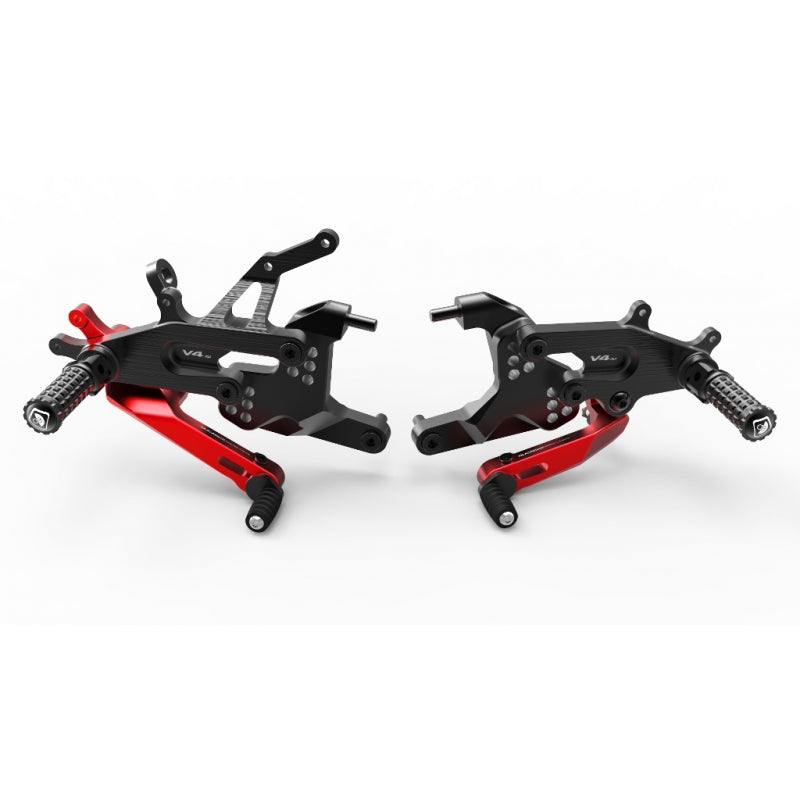 DBK Special Parts (Ducabike) Type 1 Adjustable Rearsets for the Ducati Panigale V4 / S / Speciale (18-24)