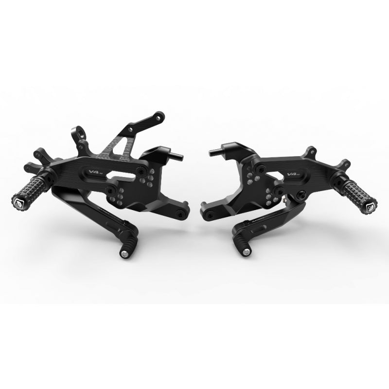 DBK Special Parts (Ducabike) Type 1 Adjustable Rearsets for the Ducati Panigale V4 / S / Speciale (18-24)