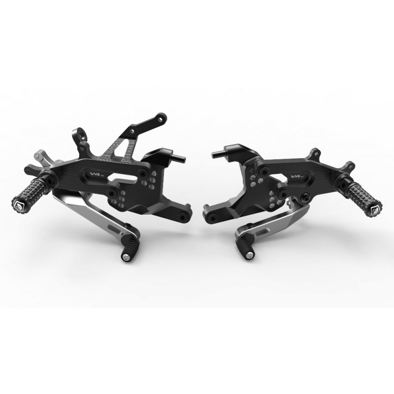 DBK Special Parts (Ducabike) Type 1 Adjustable Rearsets for the Ducati Panigale V4 / S / Speciale (18-24)